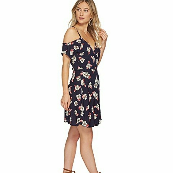 Angie Cold Shoulder Wrap Dress - Picture 4 of 4